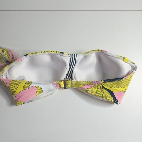Stutio Anne Cole Ringer Fem Floral Bandeau Bikini Top - Picture 5 of 8